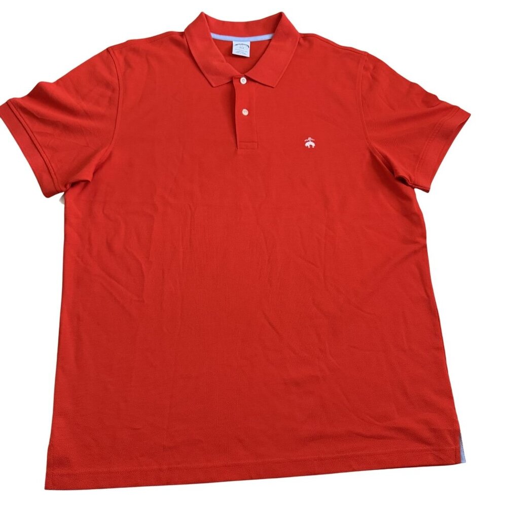 Brooks Brother Polo Shirt Mens XXL Slim Fit Short Sleeve